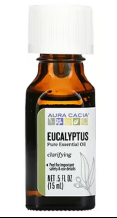 Aura Cacia, Huile Essentielle Pure, Eucalyptus, 15 Ml