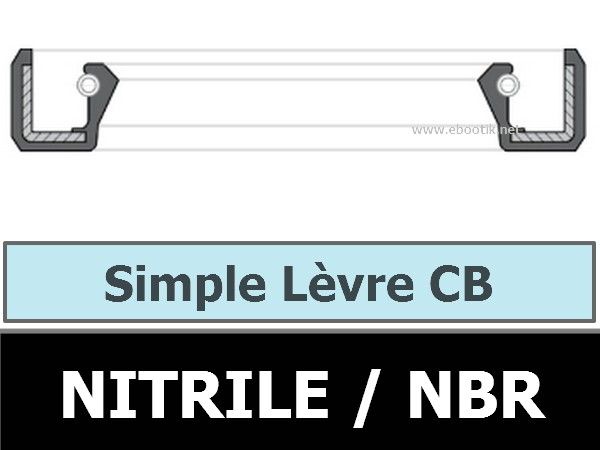 Joint Spi / Bague À Lèvre 38X50X7 Cb Simple Lèvre Nbr / Nitrile
