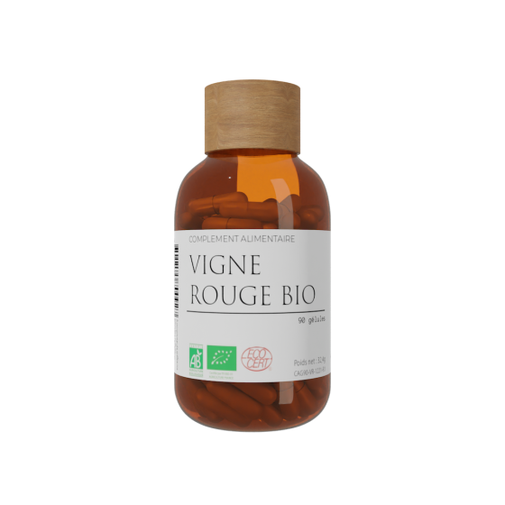 Vigne Rouge Bio En Gélules - Pilulier De 90 Gélules