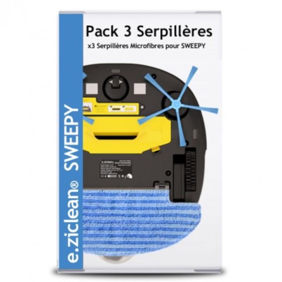 Pack 3 Serpillères - Eziclean® Aqua One, One Aqua 200, Sweepy