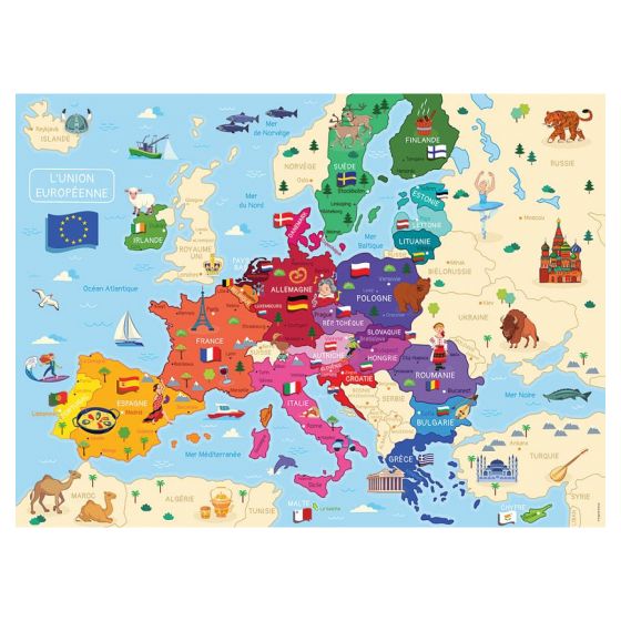 Puzzle 250P Carte D'Europe