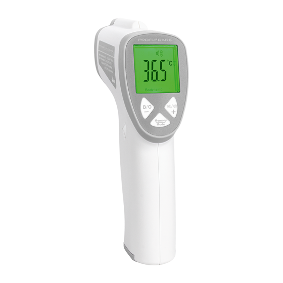 Thermomètre Frontal Sans Contact Proficare Pc-Ft 3094 Blanc /Argent