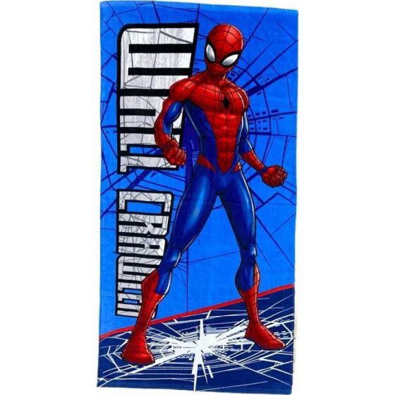 Marvel - Serviette De Bain Ou De Plage Spiderman - 70 X140 Cm