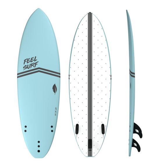 Planche De Surf En Mousse 6' Feel Surf - 6’ X 21’ X 2’’ 3/4 - 40,8L