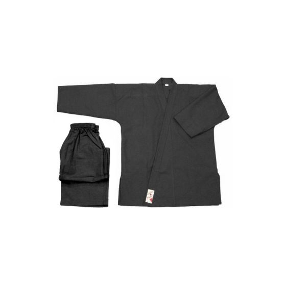 Kimono Noir - Vo Phuc Noir Initiation Coton 8 Oz - Taille 100 Cm