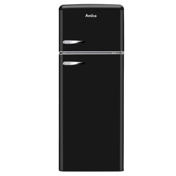 Réfrigérateur Combiné 55Cm 246L Statique Noir - Amica - Ar7252N