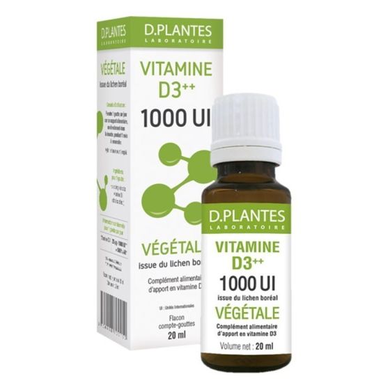 Vitamine D3++ Végétale 1000 Ui 20Ml D.Plantes