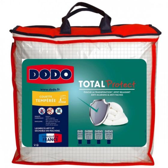 Couette Total Protect 100% Polyester Fibre Volupt’Air® Dodo - 140 X 200 Cm Pour Lit 1 Place