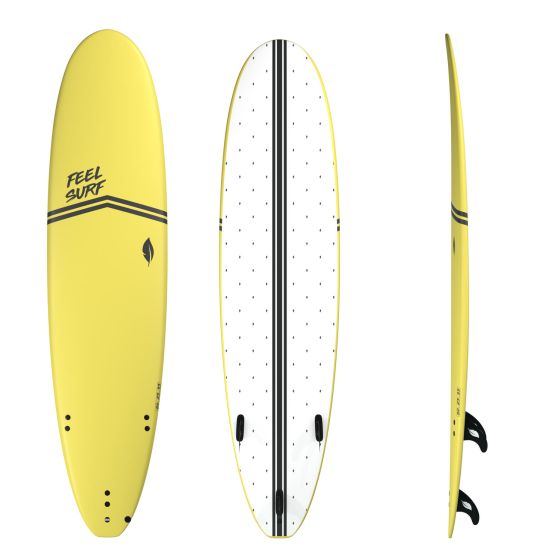 Planche De Surf En Mousse 8' Feel Surf - 8’0 X 23 X 3 5/16 - 69.52L