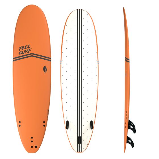 Planche De Surf En Mousse 7' Feel Surf - 7’0 X 22 X 3 3/16 - 56.21L