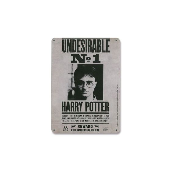 Harry Potter - Panneau Métal Undesirable No. 1 15 X 21 Cm