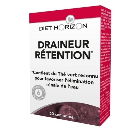 Draineur Retention 60 Comprimés Diet Horizon