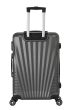 Valise Taille Moyenne 4 Roues 65Cm Rigide Anthracite - Elegance - Trolley Adc