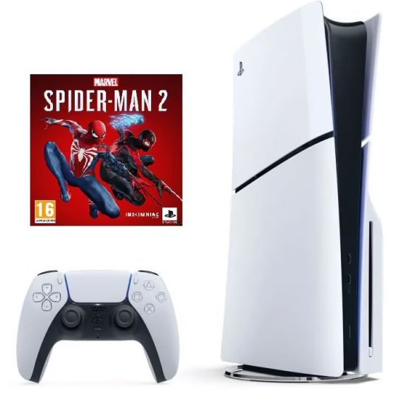 Console Playstation 5 Slim Standard Edition + Spider-Man 2 Ps5