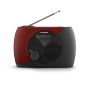 Radio Fm Portable - Rt353 - Rouge Et Noire