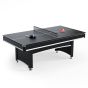 Table Multi Jeux 3 En 1 Apollon Billard, Ping-Pong, Plateau Dînatoire - Avec Accessoires