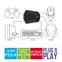 Amstrad Switch007 Convertisseur Plug & Play Clavier, Souris & Casques Pour Consoles: Ps3/4 - Xbox 360/One - Switch
