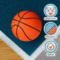 Ballon De Basket Orange Taille 7 (24,5Cm) Bronx Usage Intérieur/Extérieur Et Anti-Dérapant