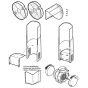 Kit De Recyclage Pour Hotte Décorative - Bosch - Dhz5195