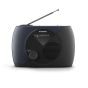 Radio Fm Portable - Rt350 - Bleue Et Noire