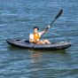 Kayak Gonflable 1 Place 317 X 90 X 33Cm, Randonnée Mer Et Rivière, Pack Complet Avec Pagaie, Siège, Pompe Et Sac De Transport