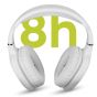 Casque Bluetooth Head Power Bass Autonomie 8H Moxie Blanc