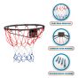 Arceau De Basket Mural Malibu Diamètre 45 Cm Et Filet – Fixation Murale Incluse Couleur:Rouge