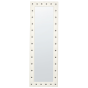 Miroir Sur Pied En Cuir Pu Blanc 50 X 150 Cm Ansouis