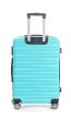 Valise Grand Format 4 Roues Double 75Cm Abs Rigide Bleu Turquoise - Palma - Superfly