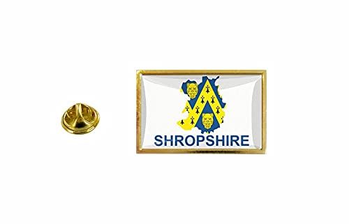 Akachafactory Pins Pin Badge Pin'S Drapeau Pays Carte Royaume Uni Shropshire