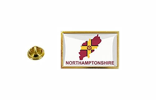 Akachafactory Pins Pin Badge Pin'S Drapeau Pays Carte Royaume Uni Northamptonshire