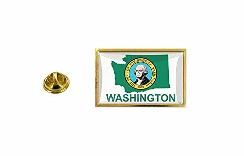 Akachafactory Pins Pin Badge Pin'S Drapeau Pays Carte Usa Washington Wa
