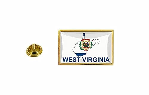 Akachafactory Pins Pin Badge Pin'S Drapeau Pays Carte Usa Virginie Occidentale