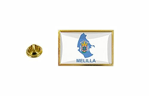 Akachafactory Pins Pin Badge Pin'S Drapeau Pays Carte Region Espagne Province Melilla