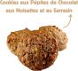 Youker - Lot 6 Paquets 180G Cookies Chocolat & Noisettes Bio - Farine De Sarrasin