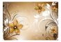 Papier Peint Intissé Fleurs Brown Rhapsody : Taille - 100 X 70 Cm