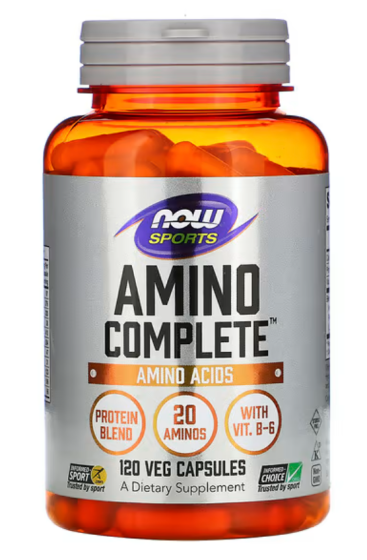 Now Foods, Sports, Amino Complete, Acides Aminés, 120 Capsules