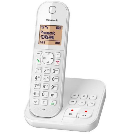 Téléphone Sans Fil Dect Blanc Avec Répondeur - Panasonic - Kxtgc420Frw