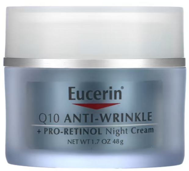 Eucerin - Crème De Nuit Antirides Q10 + Pro-Rétinol, 48 G