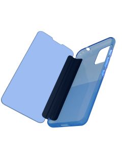 Housse Wiko Y62 Et Y62 Plus Fenêtre Translucide Et Tactile Wiko Easy Folio Bleu