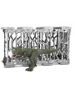 T-Rex En Cage - Dinosaure Réaliste Avec Bouche Mobile