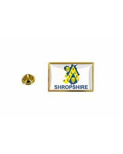 Akachafactory Pins Pin Badge Pin'S Drapeau Pays Carte Royaume Uni Shropshire