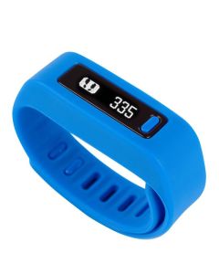 Bracelet Connecté Bluetooth Compteur Calorie Podomètre Fitness Bleu