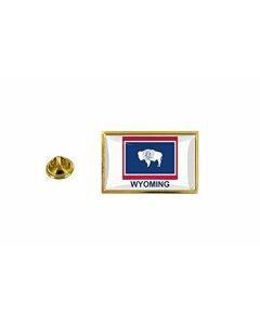Akachafactory Pins Pin Badge Pin'S Drapeau Pays Carte Usa Wyoming