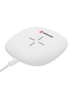 Chargeur Induction Qi Universel 10W / 7.5W Charge Rapide Compact Swissten Blanc
