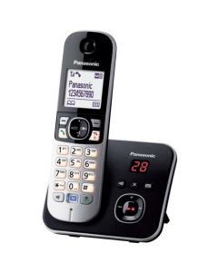 Téléphone Sans Fil Dect Noir/Silver Avec Répondeur - Panasonic - Kx-Tg6821