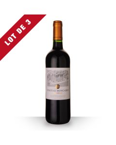 3X Château Moncassin Prestige Buzet Rouge 2016 - 75Cl