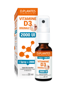 Vitamine D3 2000 Ui Spray 20 Ml D. Plantes Laboratoire