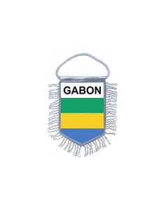 Akachafactory Fanion Mini Drapeau Pays Voiture Decoration Gabon Gabonais