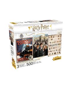 Harry Potter - Pack 3 Puzzles Movie Poster (500 Pièces)